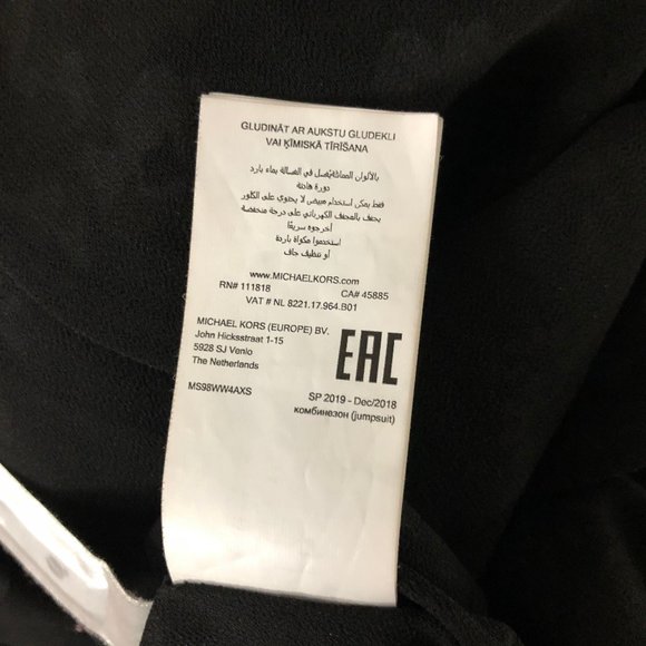 Michael Kors Glam Fleur Floral Wrap Tie Jumpsuit - Picture 6 of 10